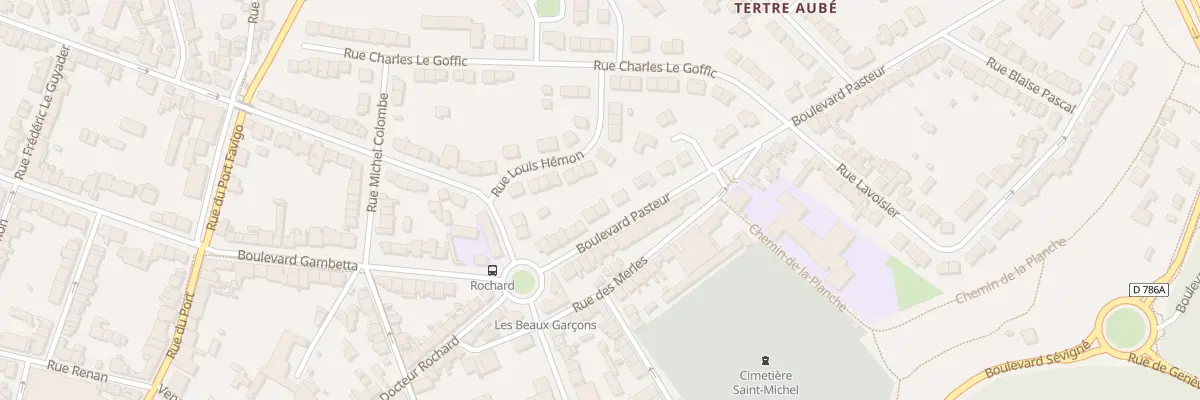 Plan du 13 Bd Pasteur à Saint-Brieuc