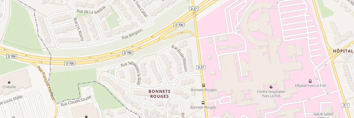 Plan du 9 Rue Emile Masson à Saint-Brieuc