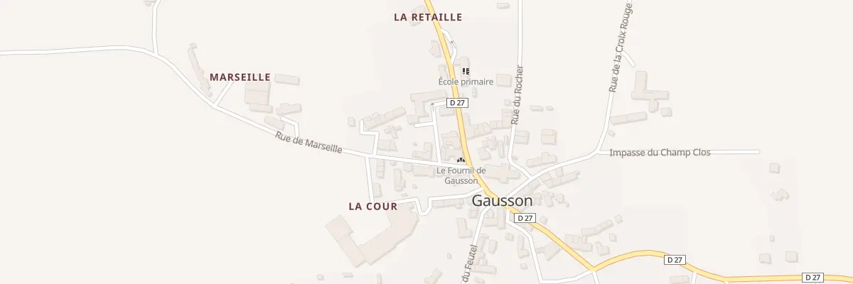 Plan du 8 Rue de Marseille à Gausson