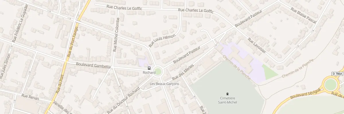 Plan du 7 Bd Pasteur à Saint-Brieuc