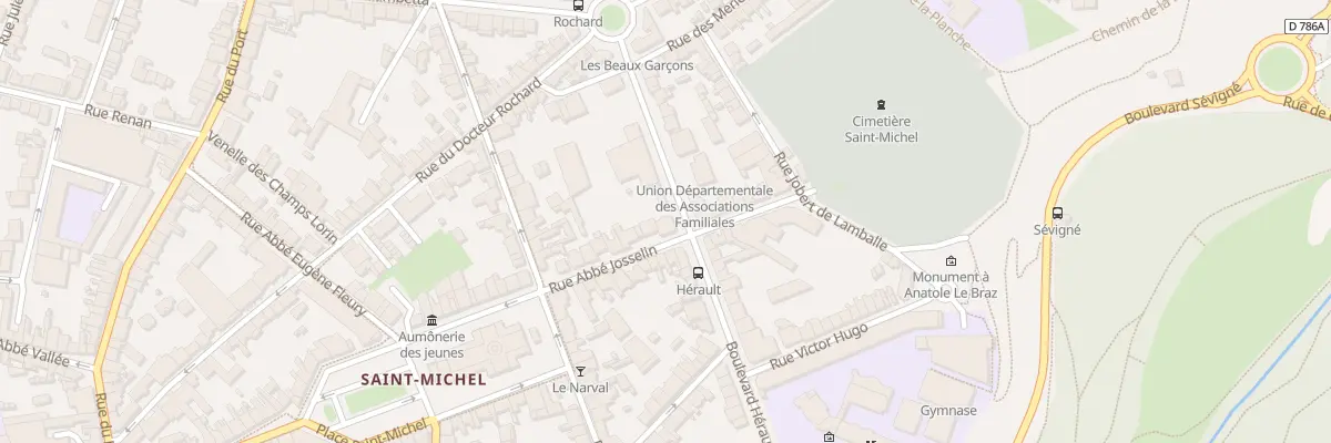 Plan du 15 Rue Abbé Josselin à Saint-Brieuc