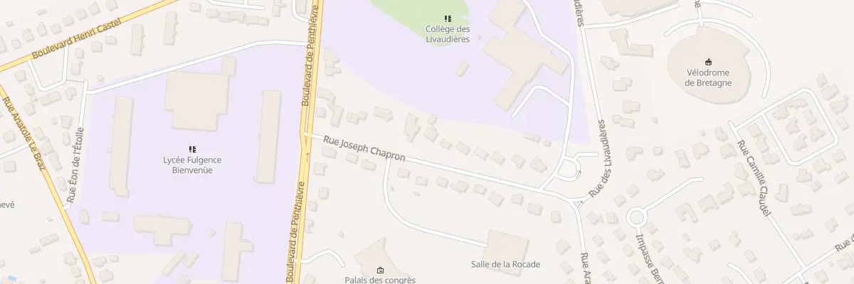 Plan du 9 Rue Joseph Chapron à Loudéac