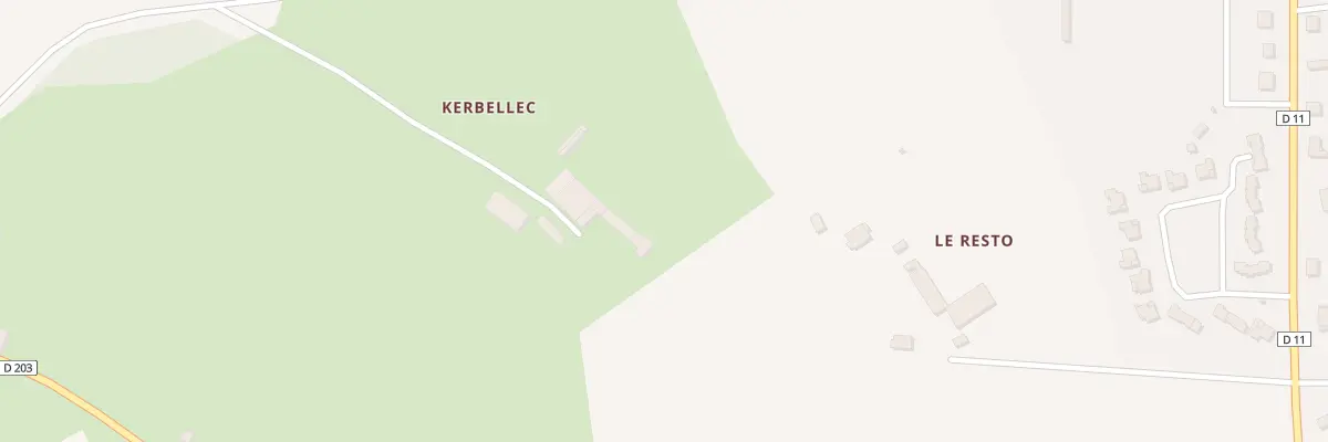 Plan du 1 Kerbellec à Réguiny