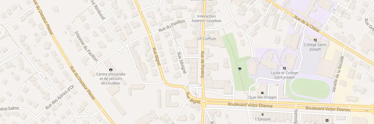Plan du 2 Rue Sevigné à Loudéac