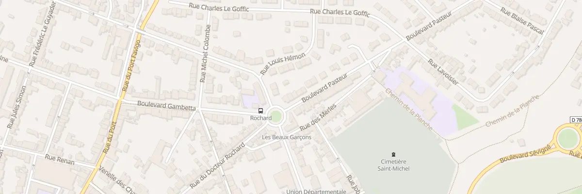 Plan du 3 Bd Pasteur à Saint-Brieuc