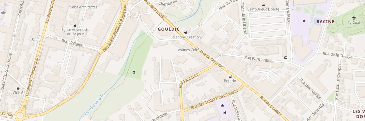 Plan du 16 Rue Paul Bert à Saint-Brieuc