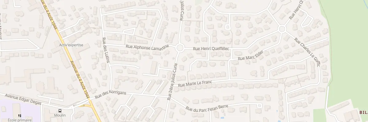 Plan du 3 Rue Guillevic à Vannes