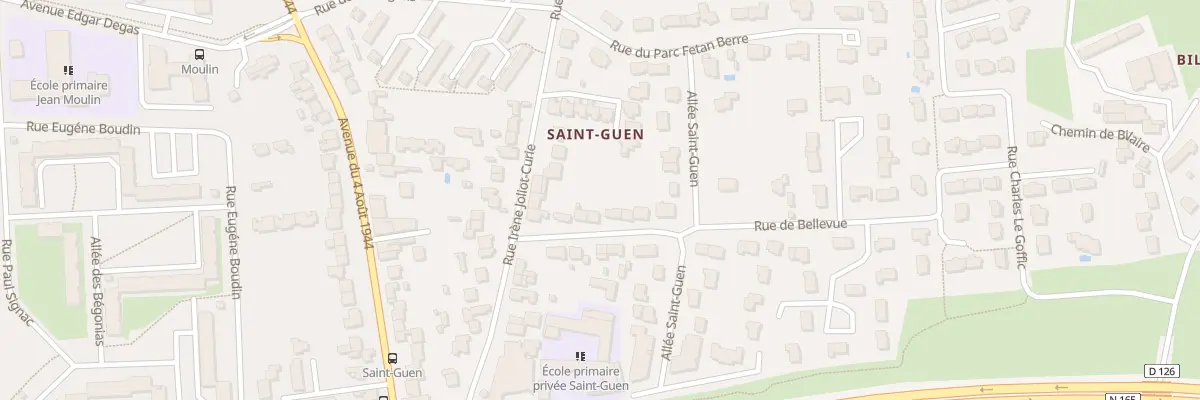 Plan du 5 Rue de Bellevue à Vannes