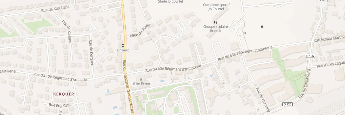 Plan du 15 Rue du 65e Ri à Vannes