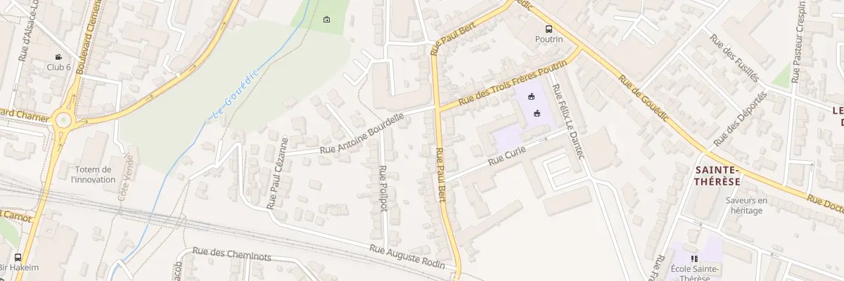 Plan du 40 Rue Paul Bert à Saint-Brieuc