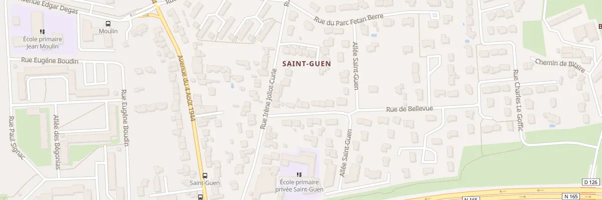 Plan du 3 Rue de Bellevue à Vannes