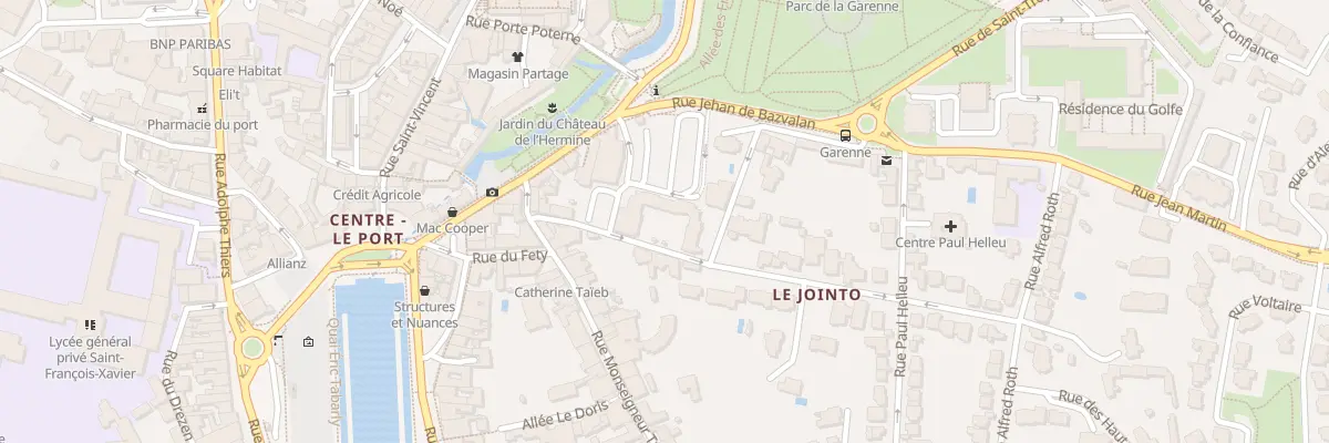 Plan du 11 Rue Saint J B de la Salle à Vannes