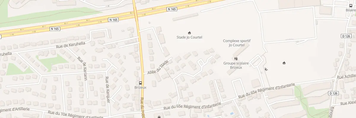 Plan du 8 All du Stade à Vannes
