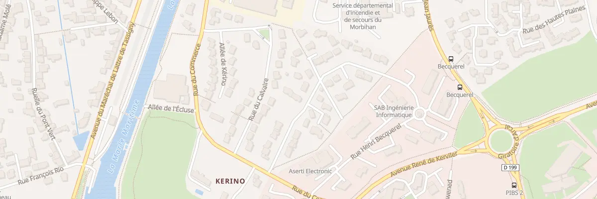 Plan du 15 Rue du Cdt Le Mintier à Vannes