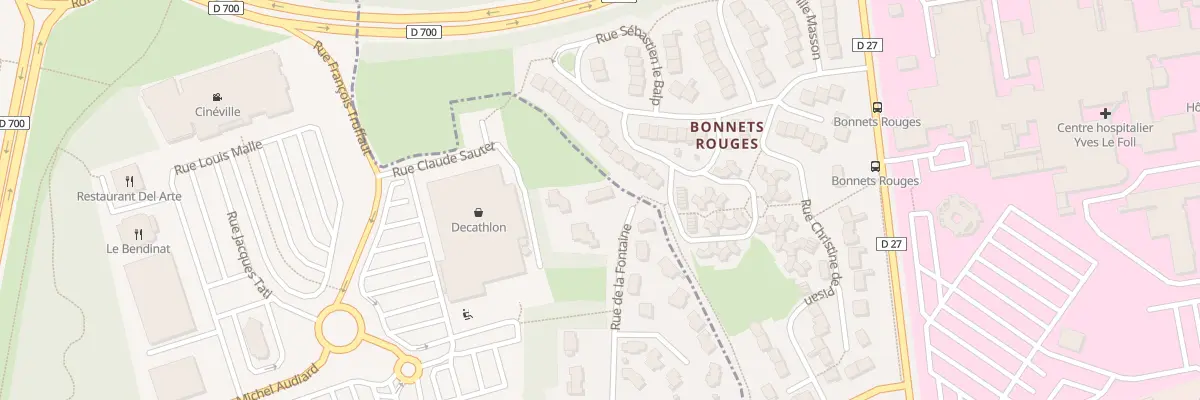 Plan du 85 Rue de la Fontaine à Trégueux