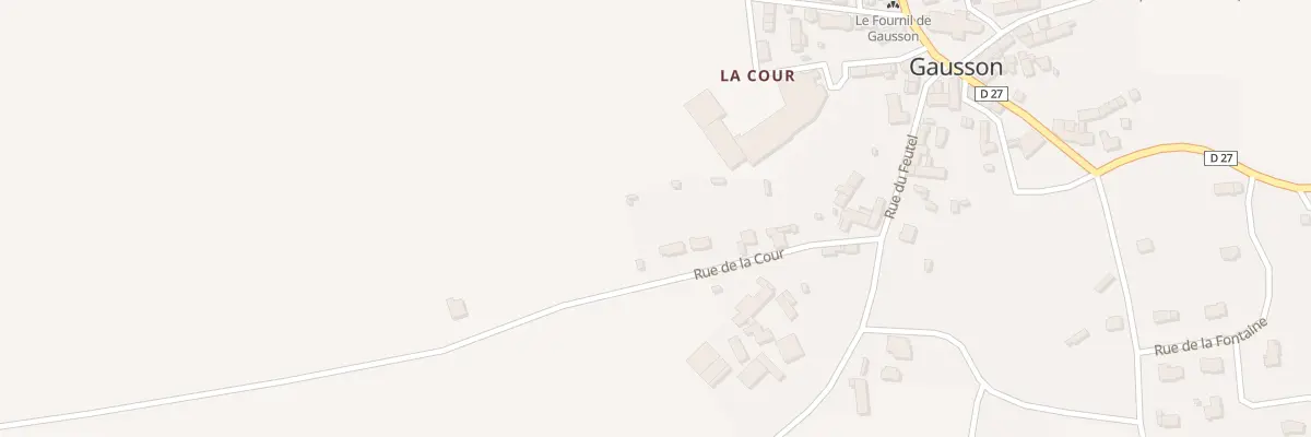 Plan du 10 Rue de la Cour à Gausson