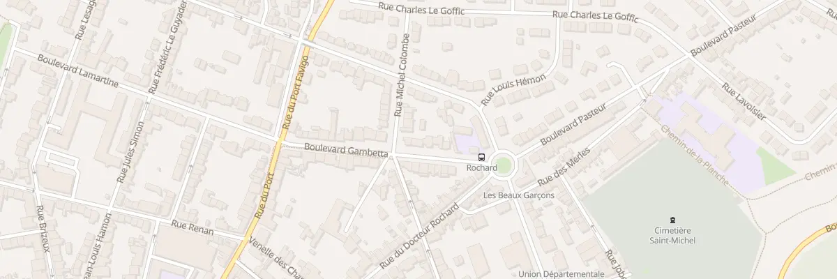 Plan du 17 Bd Gambetta à Saint-Brieuc
