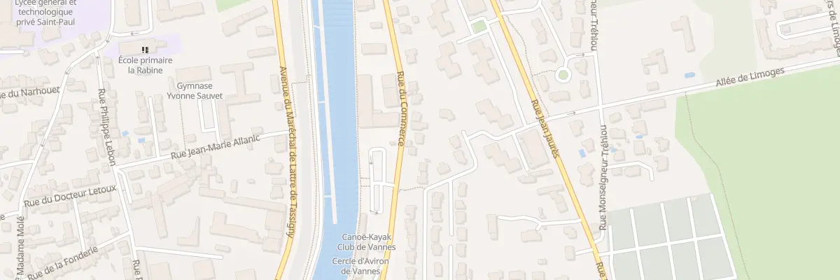 Plan du 91 Rue du Commerce à Vannes