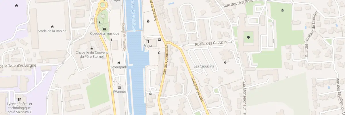 Plan du 57 Rue du Commerce à Vannes