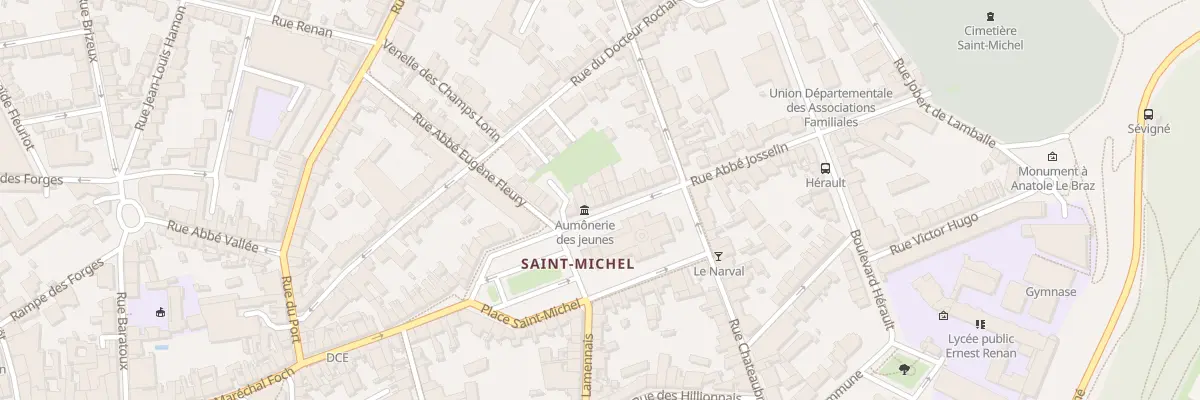 Plan du 13 Pl Saint-Michel à Saint-Brieuc