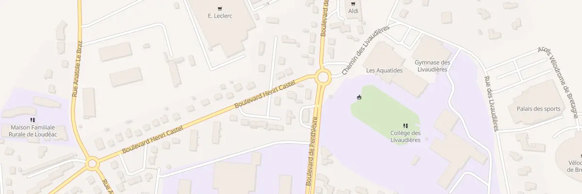 Plan du 1 Bd Henri Castel à Loudéac