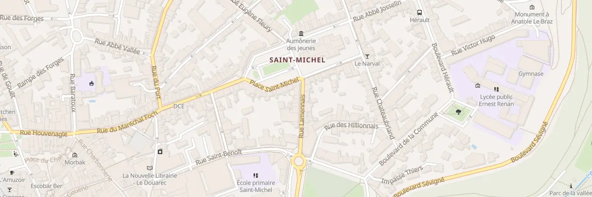 Plan du 2 Rue Lamennais à Saint-Brieuc