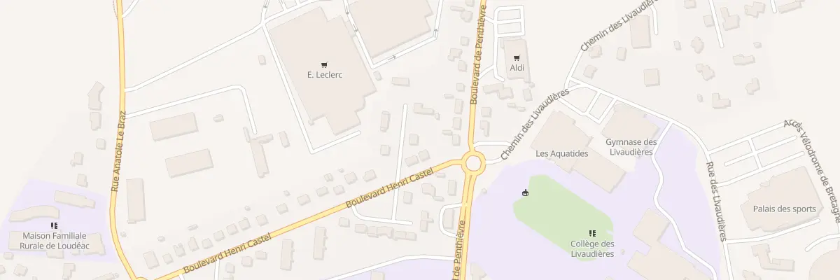 Plan du 6 Bd Henri Castel à Loudéac