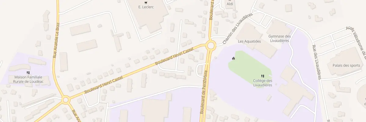 Plan du 3 Bd Henri Castel à Loudéac
