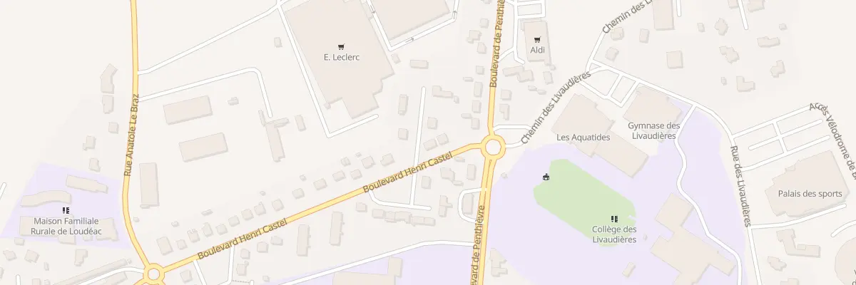Plan du 4 Bd Henri Castel à Loudéac