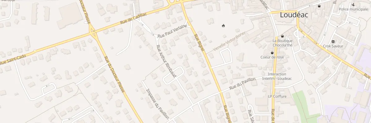 Plan du 15 Rue Arthur Rimbaud à Loudéac