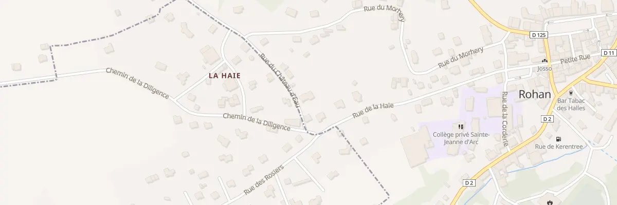 Plan du 2 Rue du Château d’Eau à Rohan