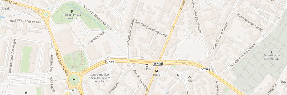 Plan du 41 Bd de la Paix à Vannes