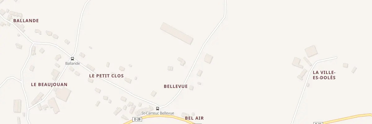 Plan du 26 Bellevue à Saint-Carreuc