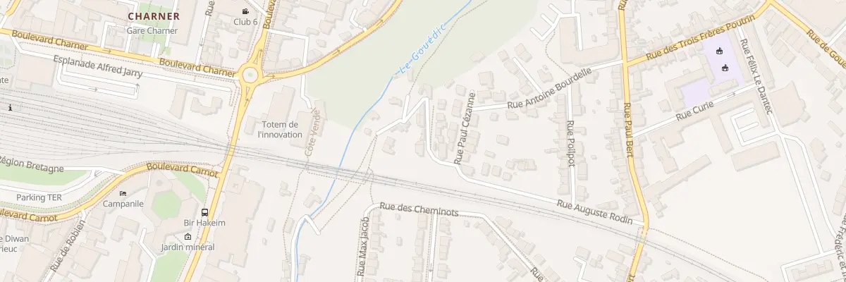 Plan du 3 Rue de la Côte à Moussu à Saint-Brieuc
