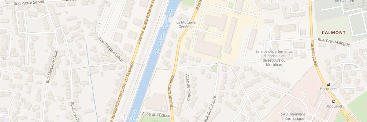 Plan du 119 Rue du Commerce à Vannes