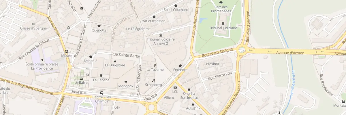 Plan du 5 Av des Promenades à Saint-Brieuc