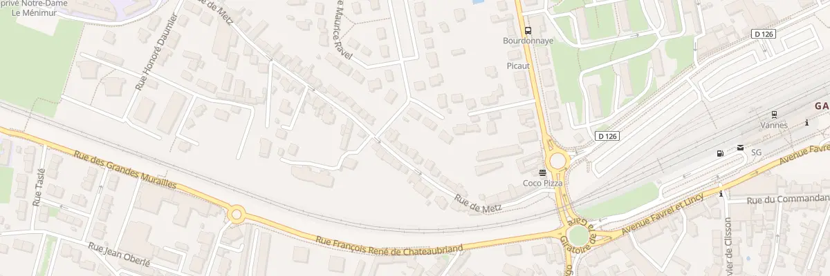 Plan du 22 Rue de Metz à Vannes
