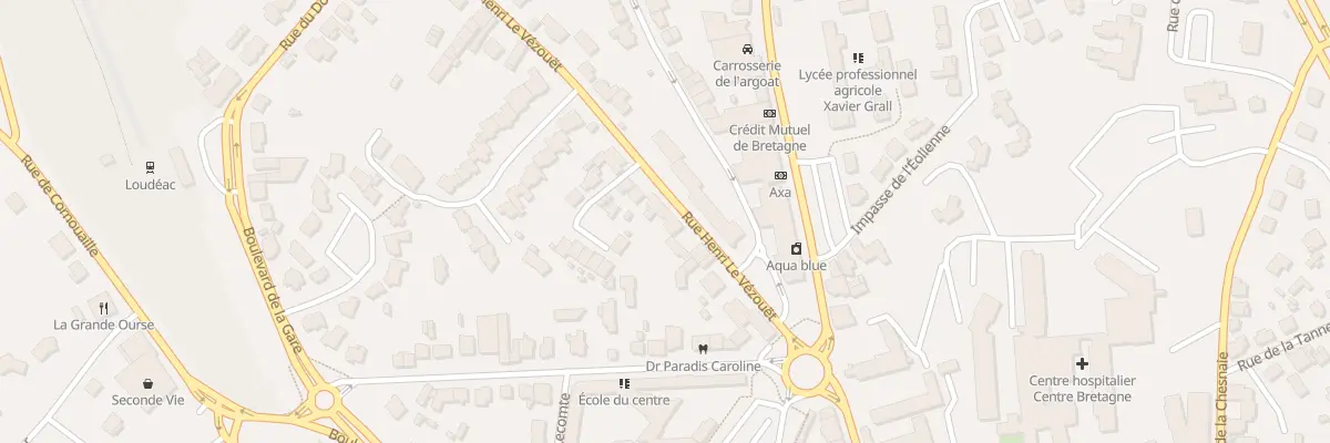 Plan du 11 Rue Henri le Vézouet à Loudéac