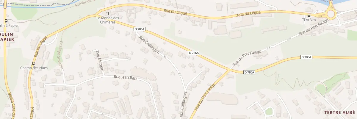 Plan du 28 Bd Harel de la Noë à Saint-Brieuc