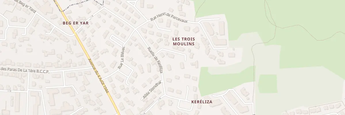 Plan du 4 All Clément Marot à Vannes