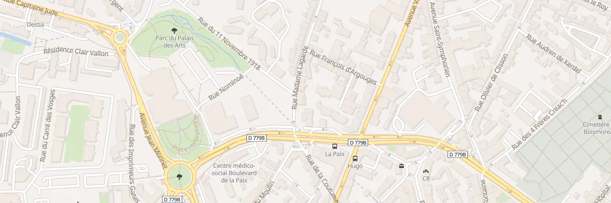 Plan du 4 Rue Madame Lagarde à Vannes