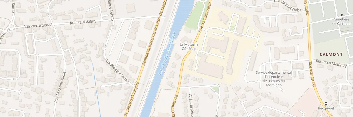 Plan du 54 Rue du Commerce à Vannes