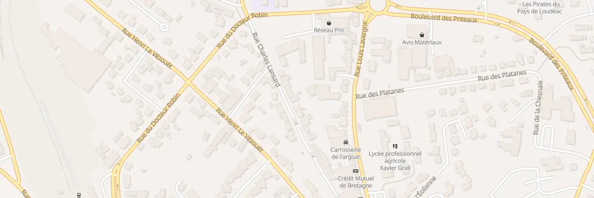 Plan du 40 Rue Charles Lansard à Loudéac