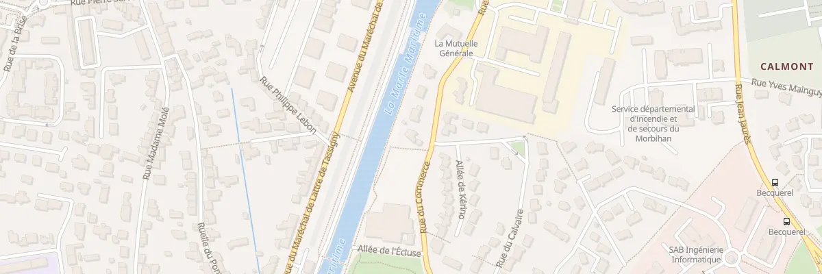 Plan du 60 Rue du Commerce à Vannes