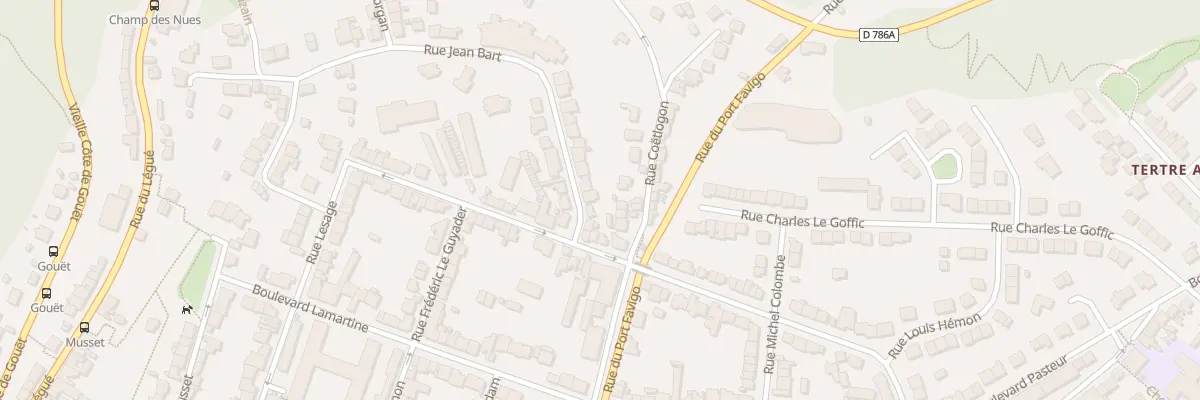 Plan du 8 Rue Jean Bart à Saint-Brieuc