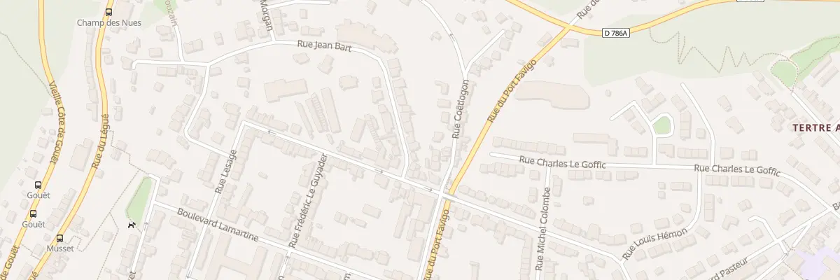 Plan du 10 Rue Jean Bart à Saint-Brieuc
