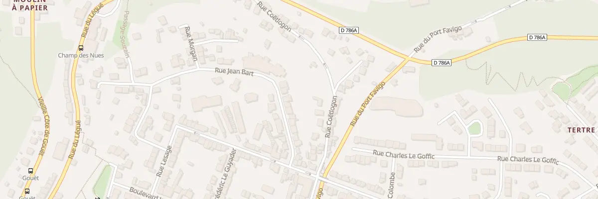 Plan du 22 Rue Jean Bart à Saint-Brieuc