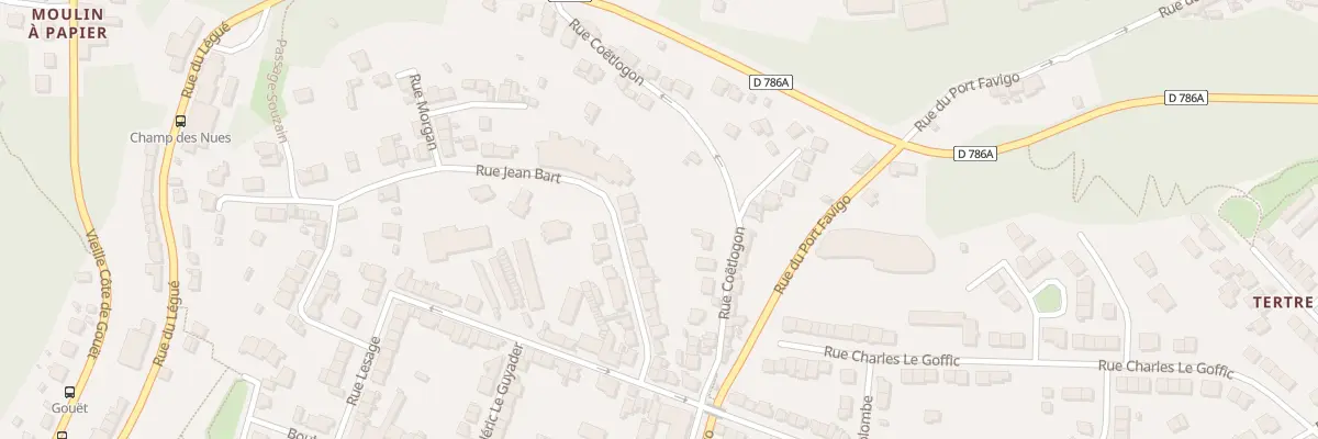 Plan du 24 Rue Jean Bart à Saint-Brieuc