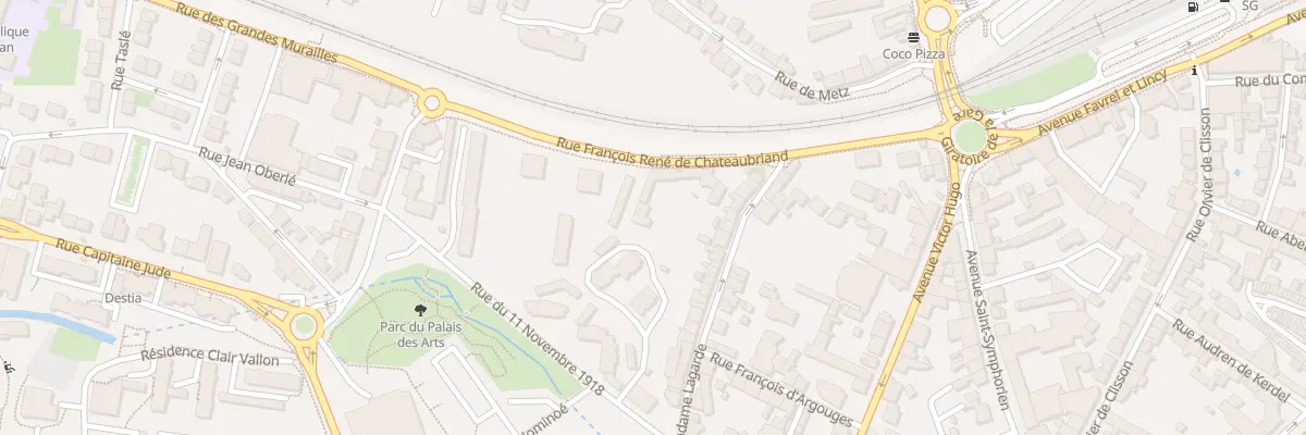 Plan du 17 Rue F de Chateaubriand à Vannes
