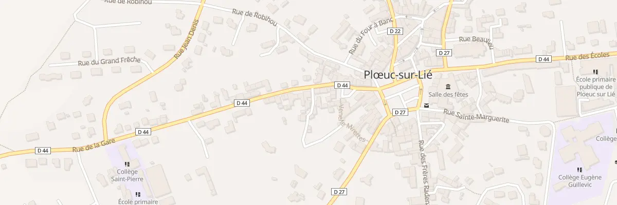 Plan du 15 Rue de la Gare à Plœuc-L’Hermitage
